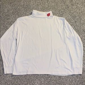 Wisconsin White Turtleneck Longsleeve